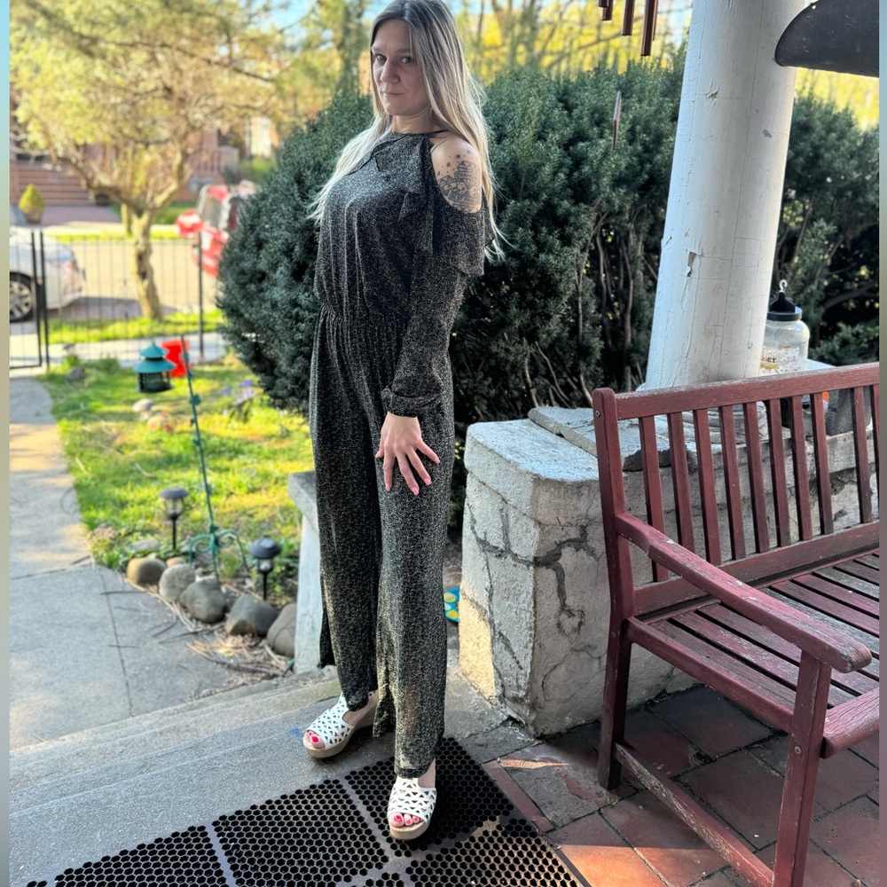 Michael kors size small only worn once floral print jumpsuit